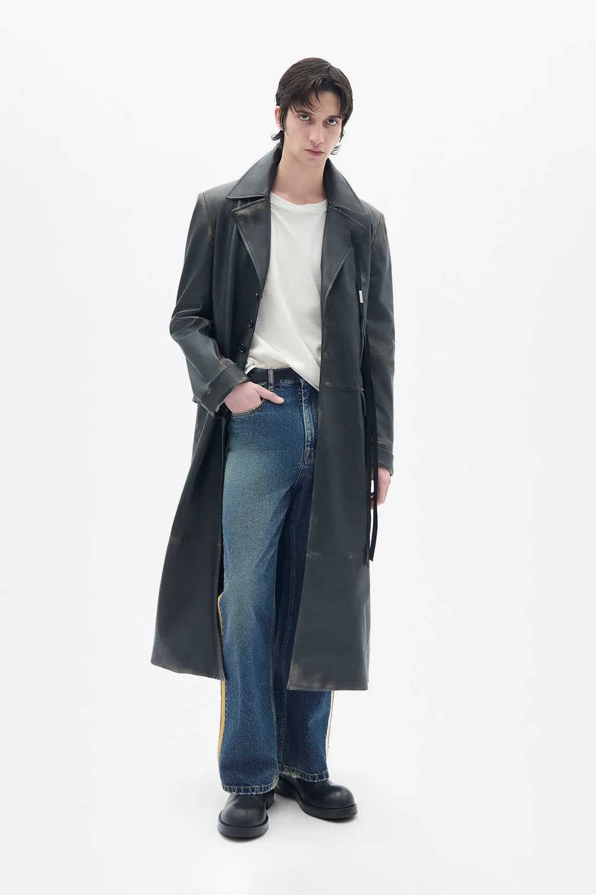 Ailo X-Long Belted Coat - Image 4