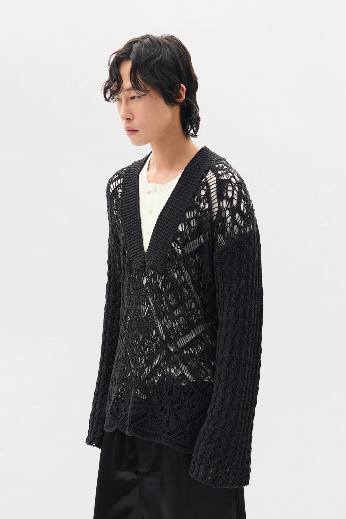 The Runar Deep V-Neck Comfort Sweater - Image 2