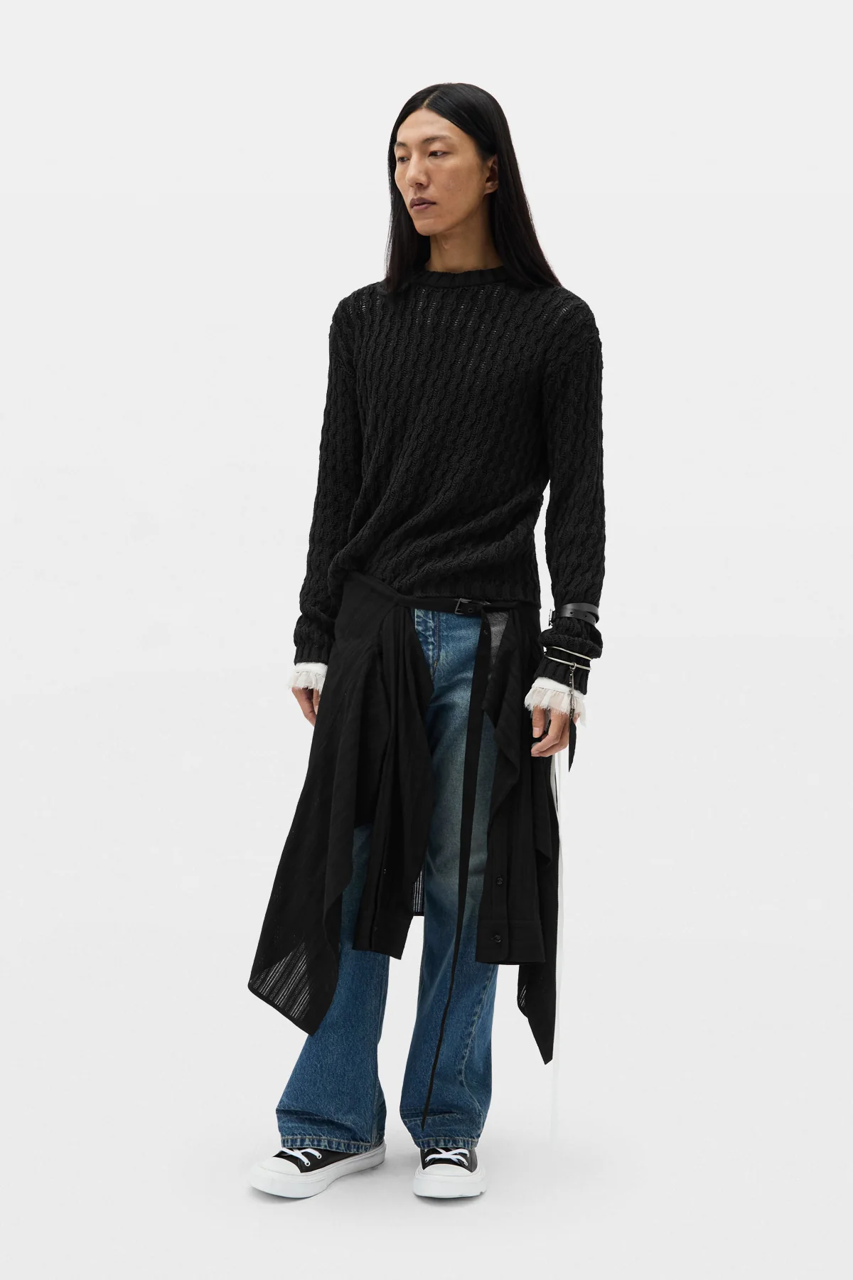 Areld Twisted Rib Crew Neck Sweater - Image 4