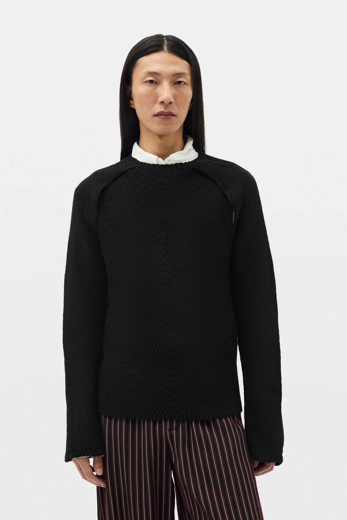 Ferdin Diagonal Rib Comfort Sweater