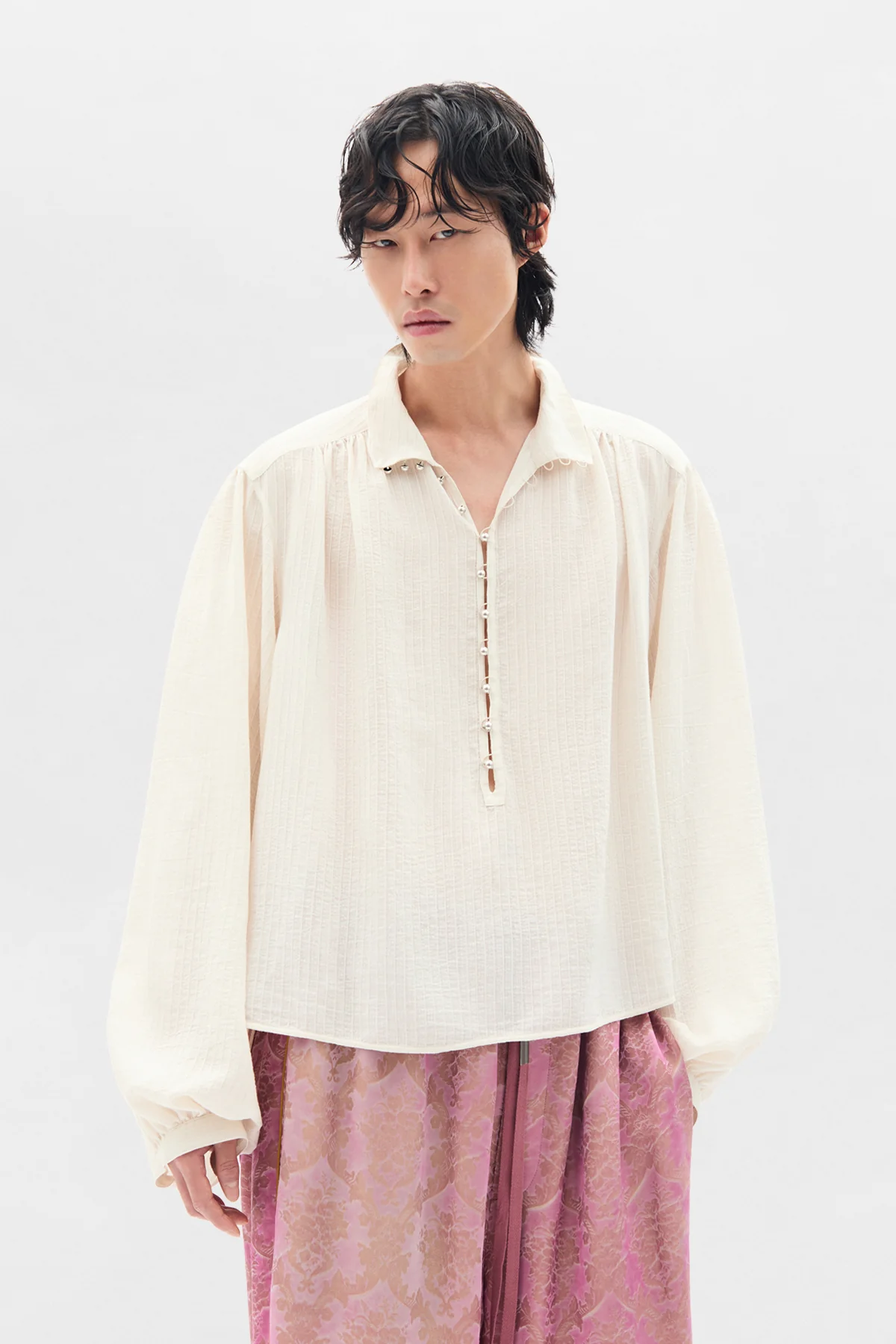 Thorald High Comfort Cropped Serafino Top