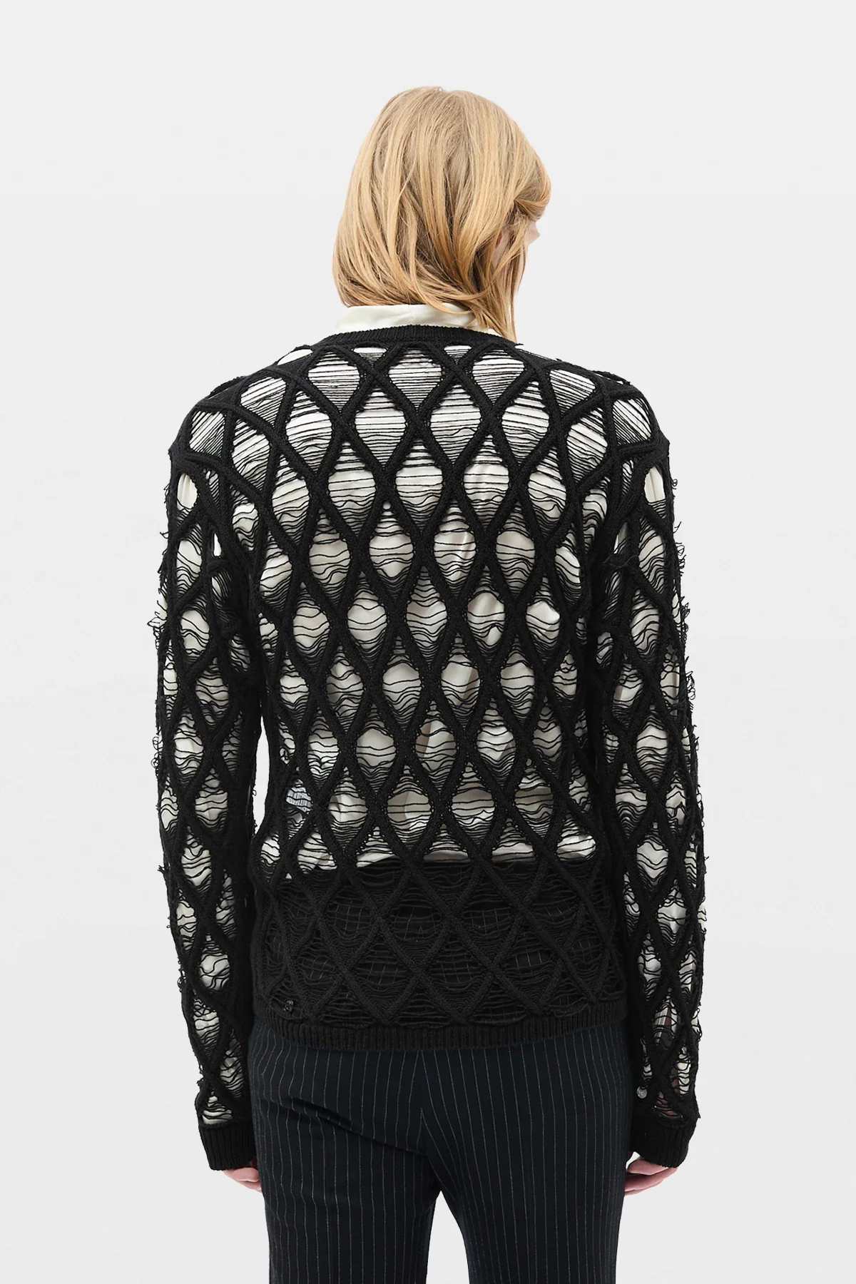 Carlos Diamond Stitch Sweater - Image 3