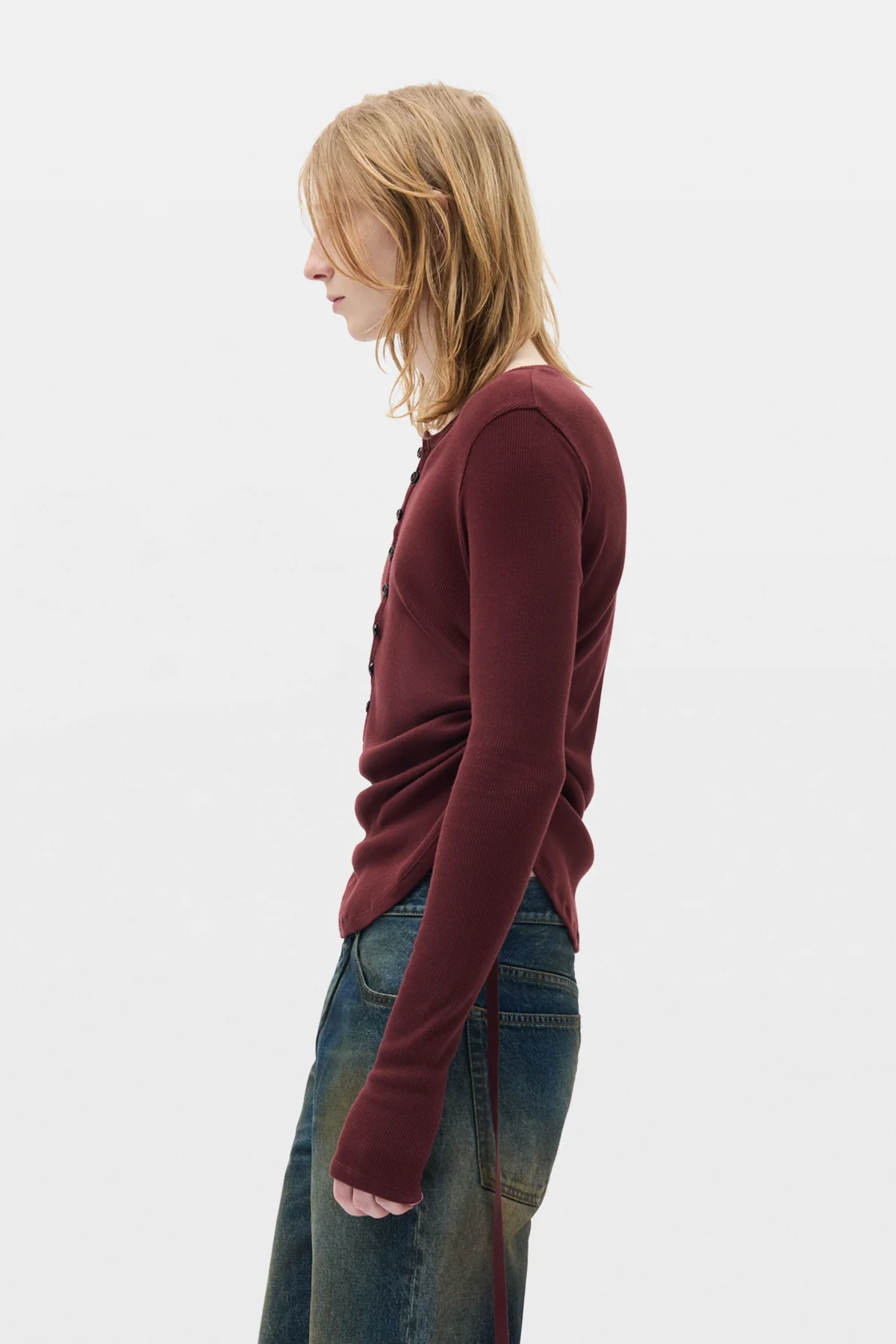Hamar Wrinkled Serafino Top - Image 2