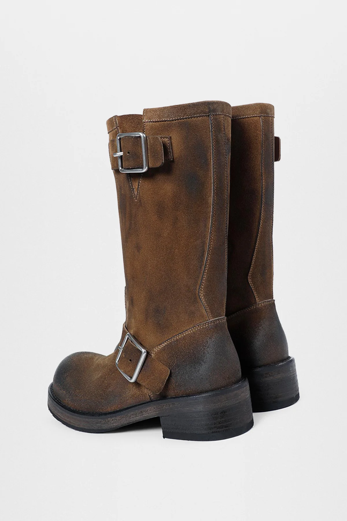 Sarith Engineer Biker Boots with Buckles - Image 2