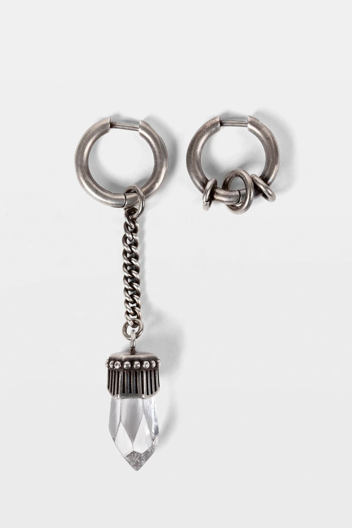 Vira Earrings with Quartz