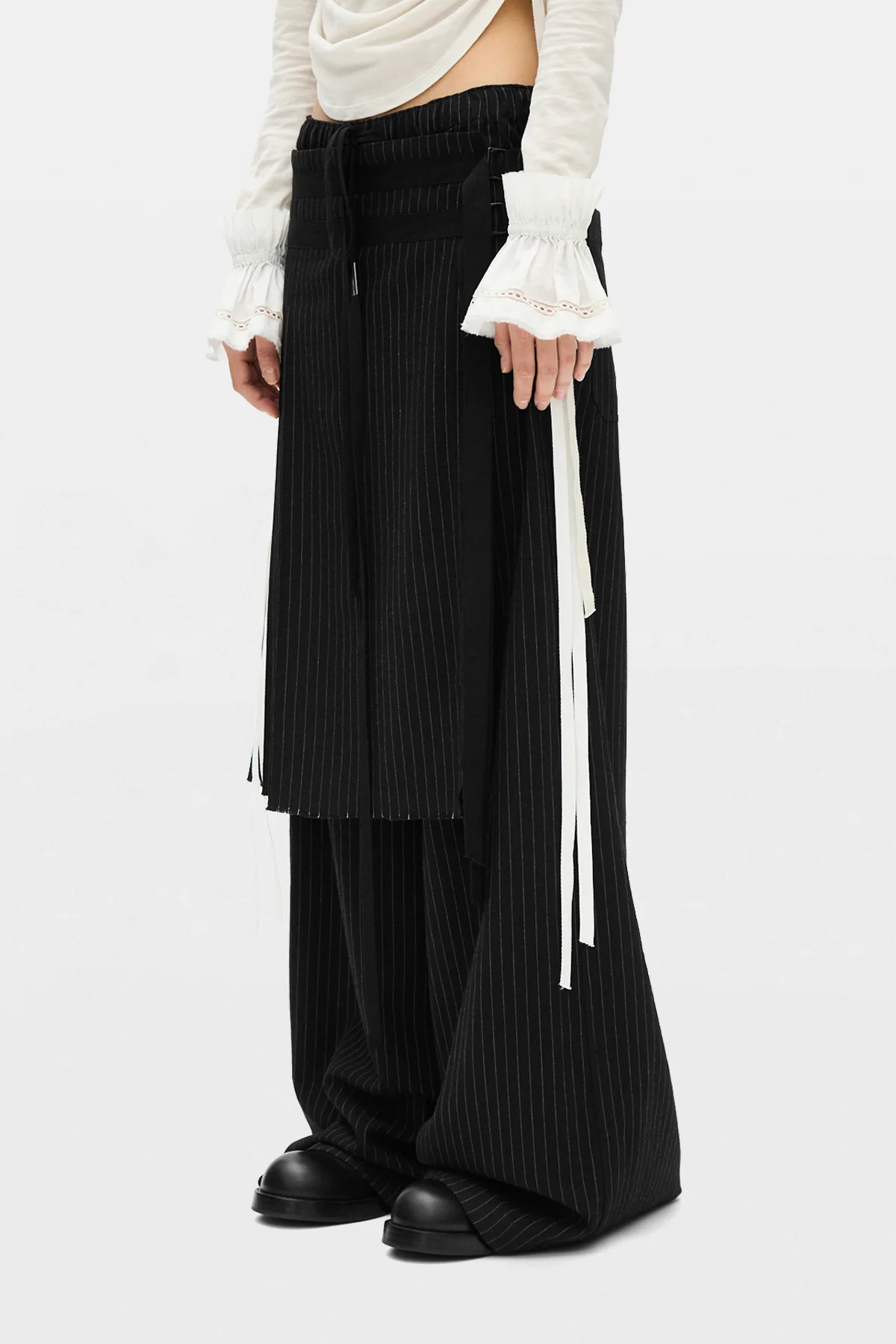 Suna Raw Edge Ruffled Cuffs - Image 2