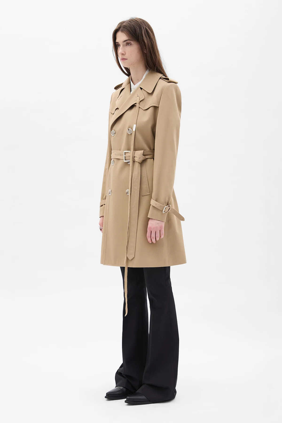 Eda Fitted Double Breasted Coat - Image 2