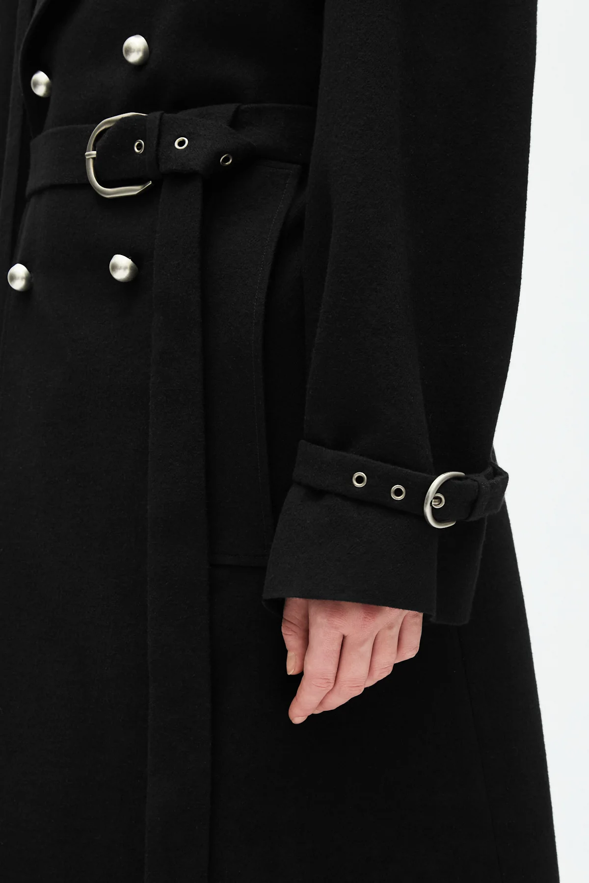 Maira Double Breasted Trench Coat - Image 6
