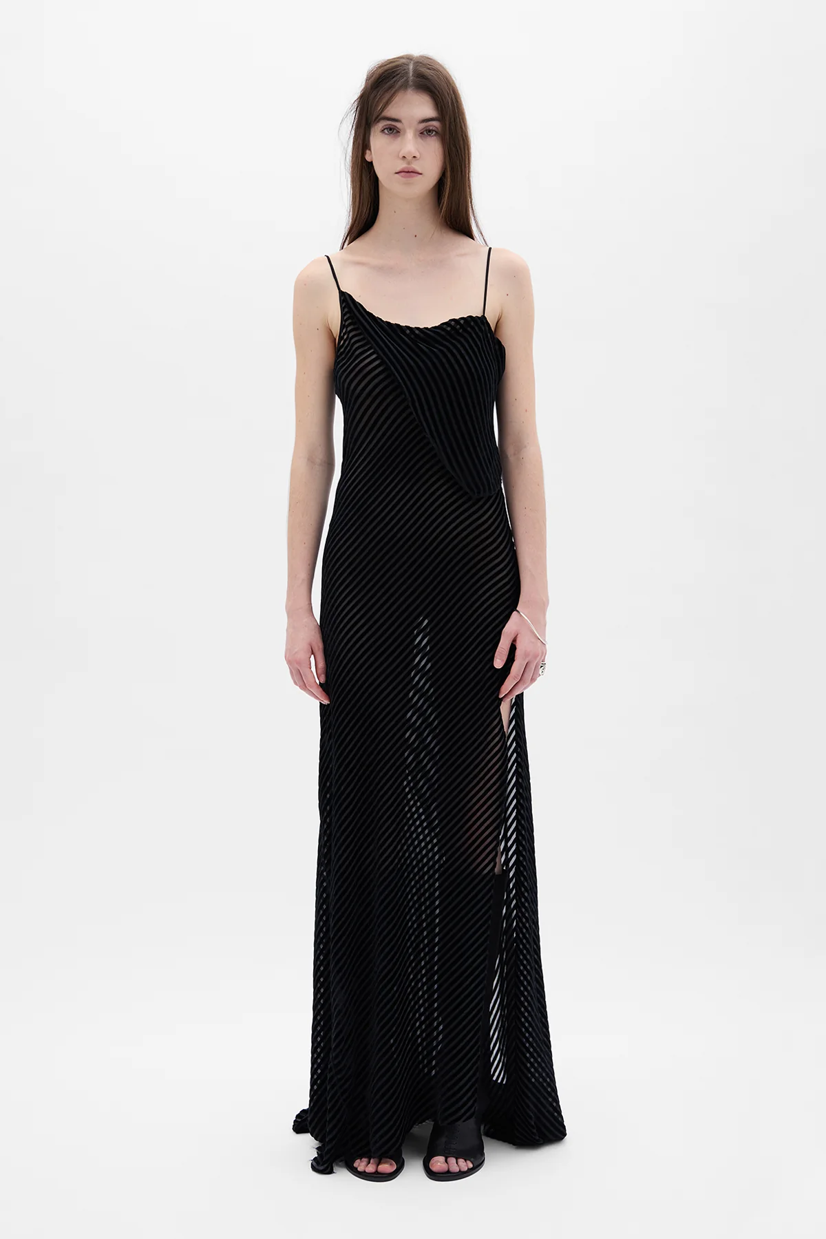 Aaricia Long Bias Slip Dress