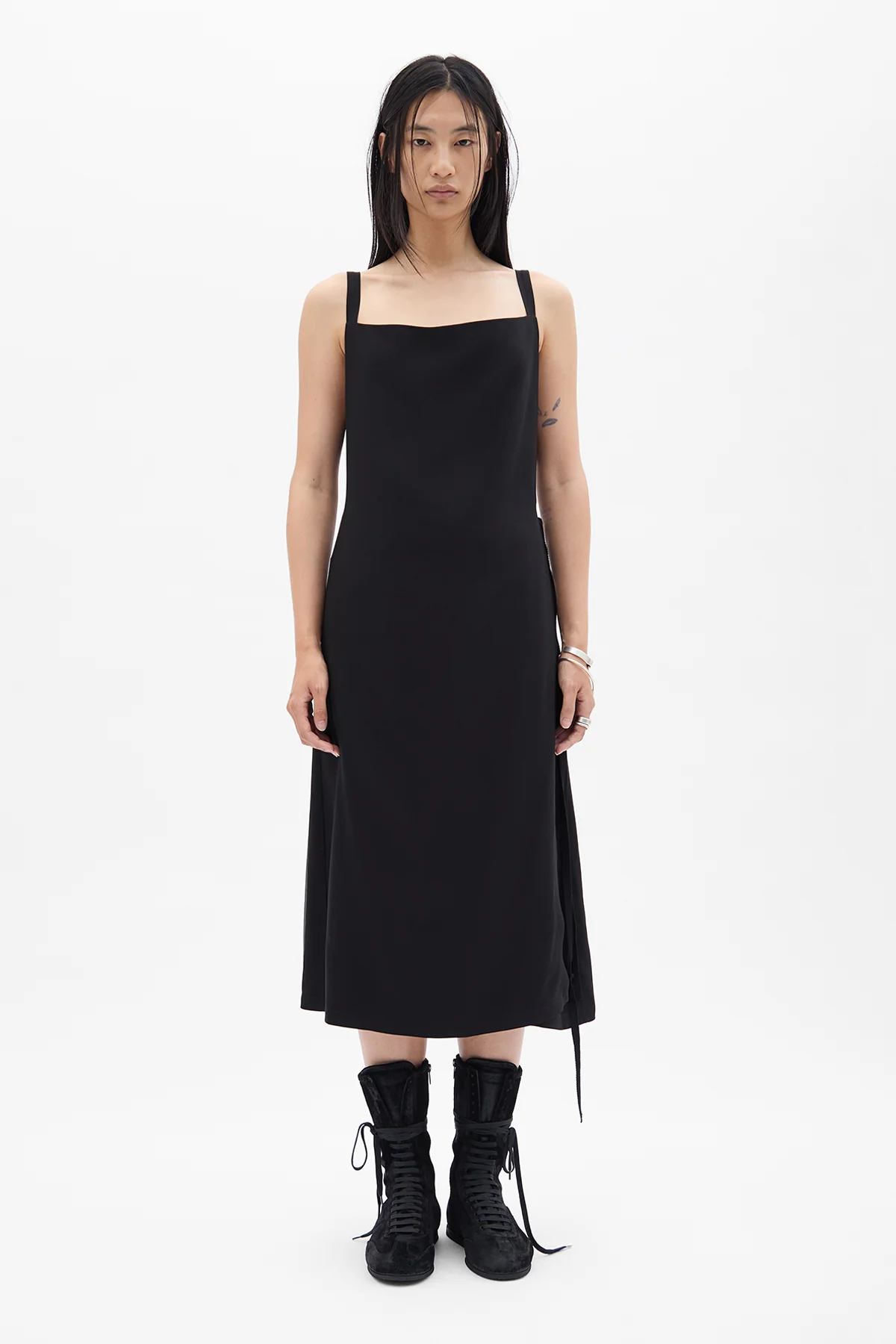 Desi Midi Apron Wrap Dress