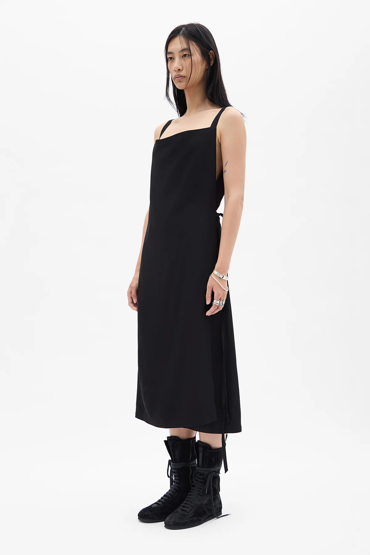 Desi Midi Apron Wrap Dress - Image 2