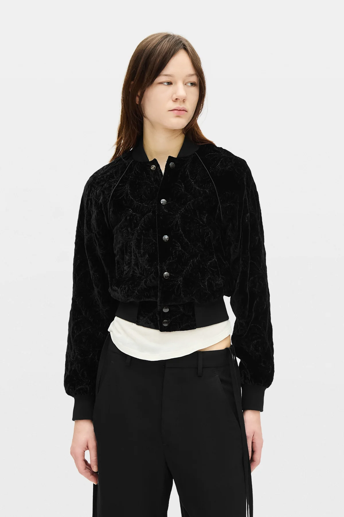 Arya Velvet Bomber Jacket