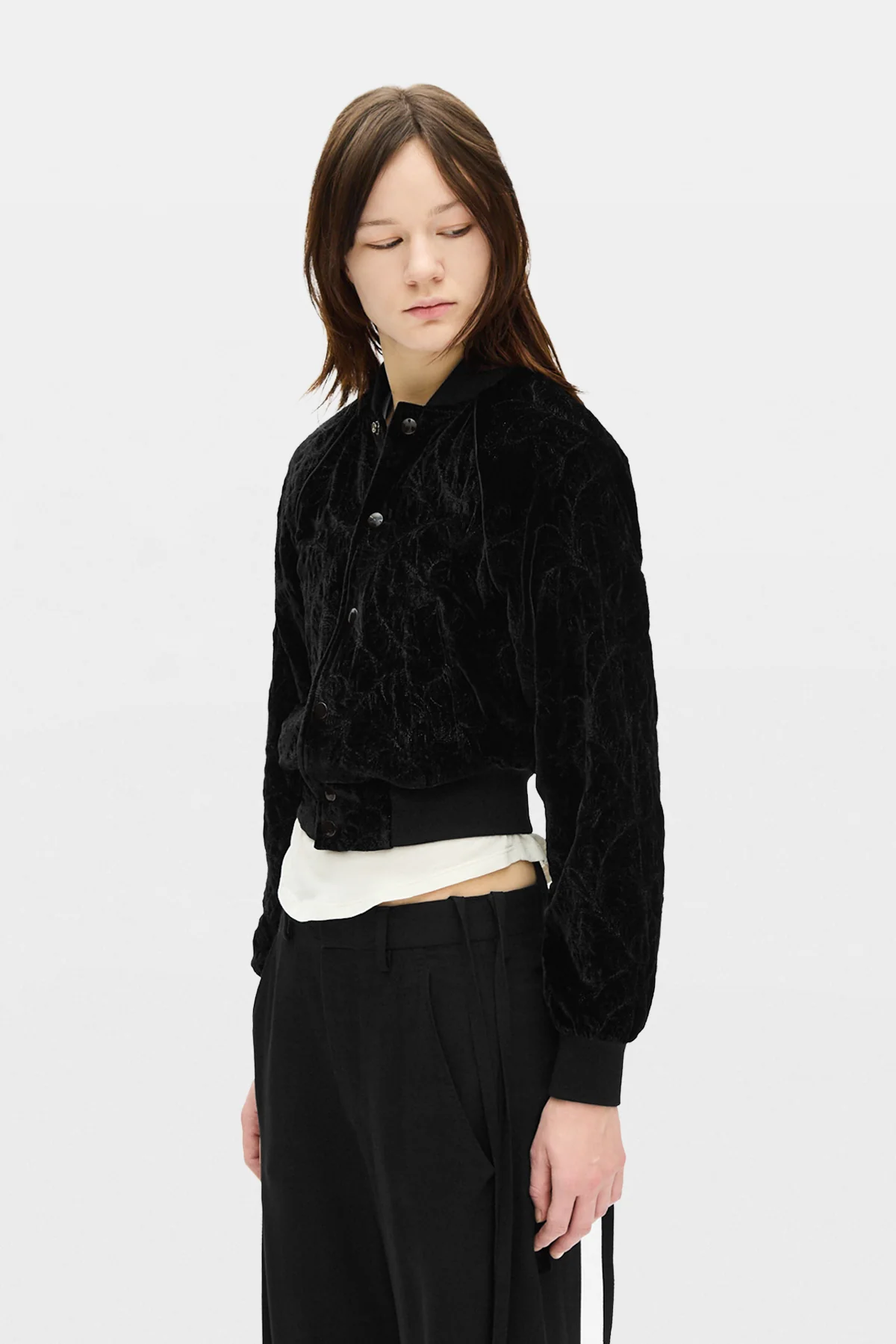 Arya Velvet Bomber Jacket - Image 2
