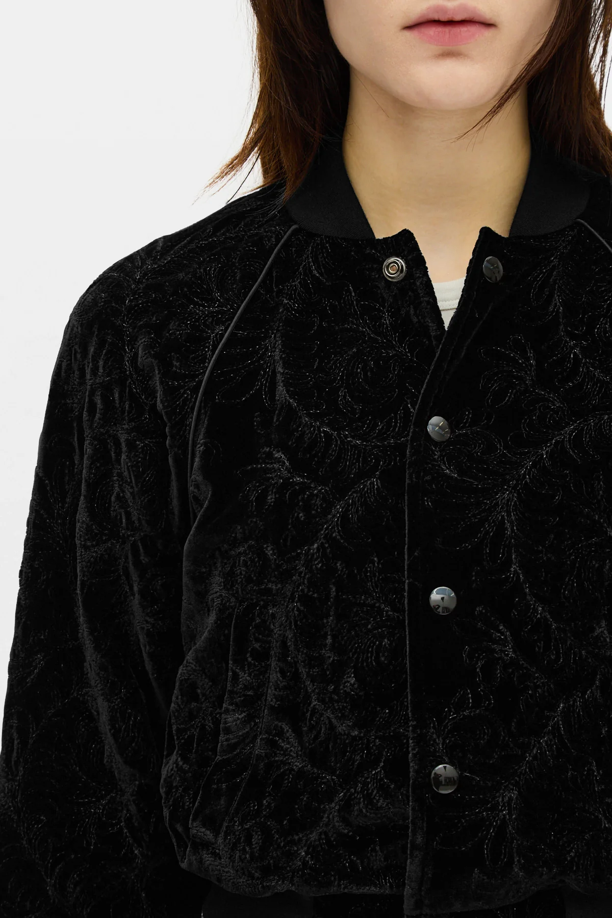 Arya Velvet Bomber Jacket - Image 5