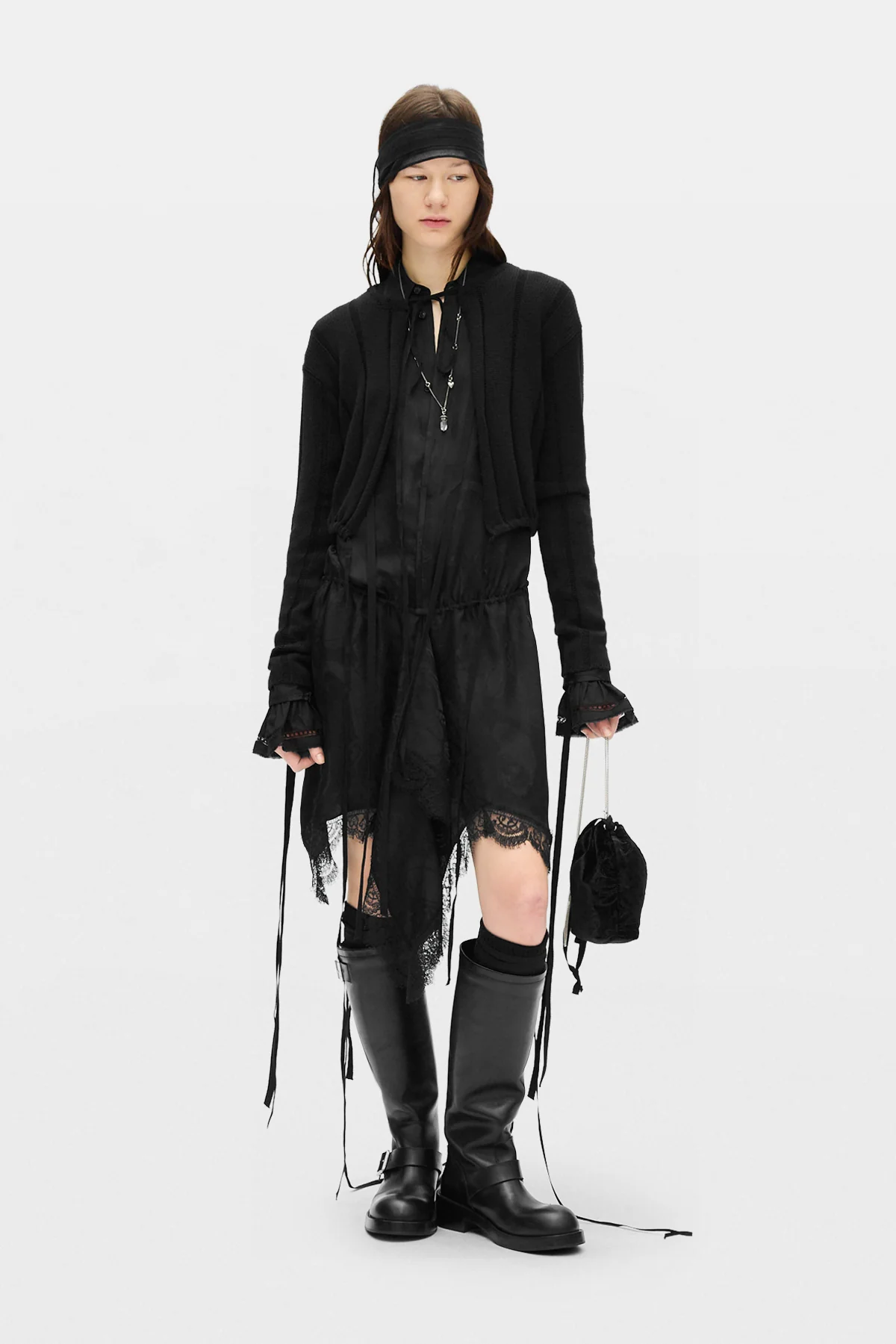 Jacklin Brushed Rib Cropped Cardigan - Image 4