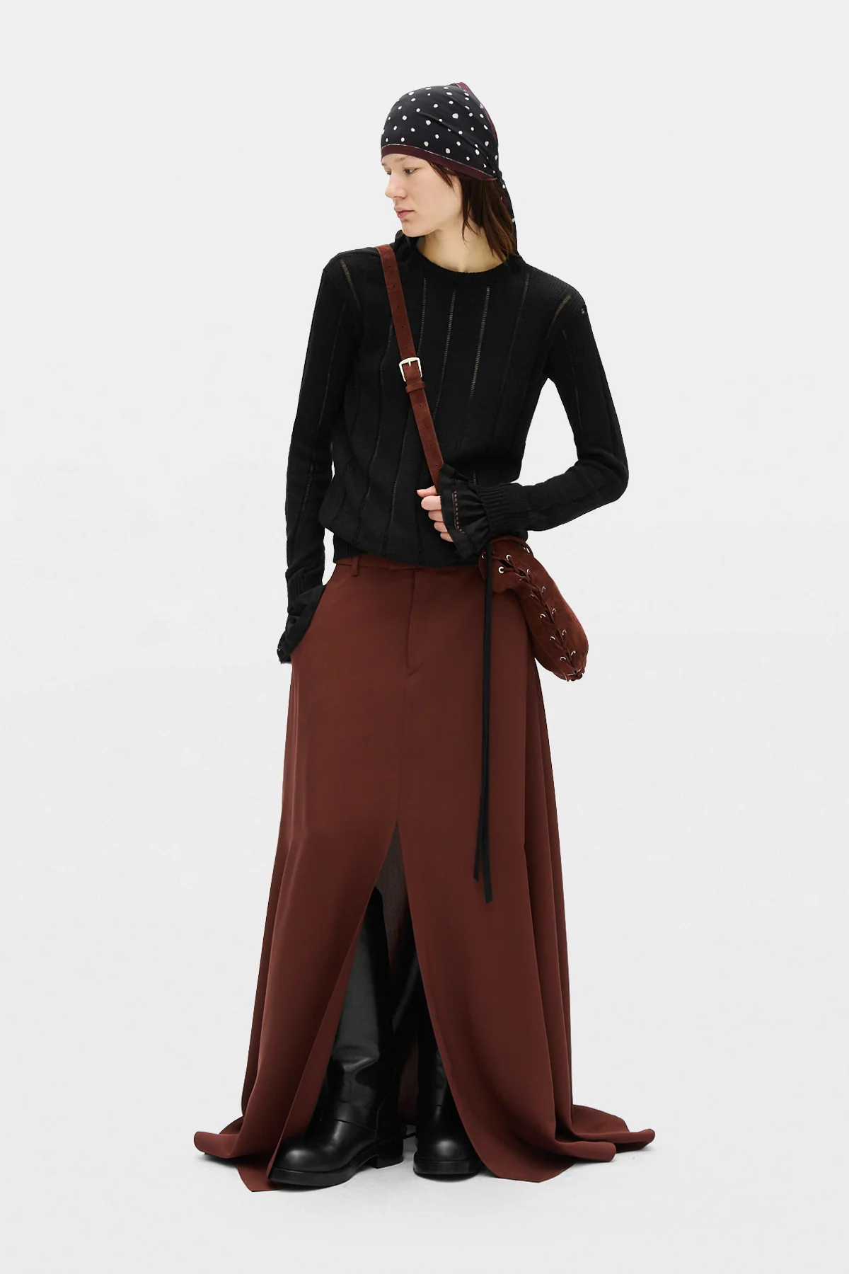 Nese Brushed Rib Open Back Sweater - Image 4