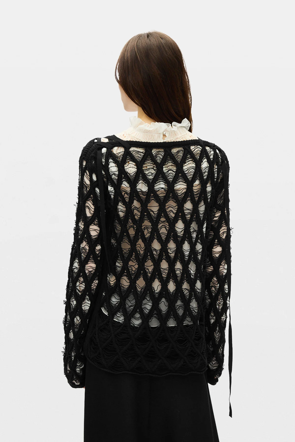 Izabel Diamond Stitch Sweater - Image 3