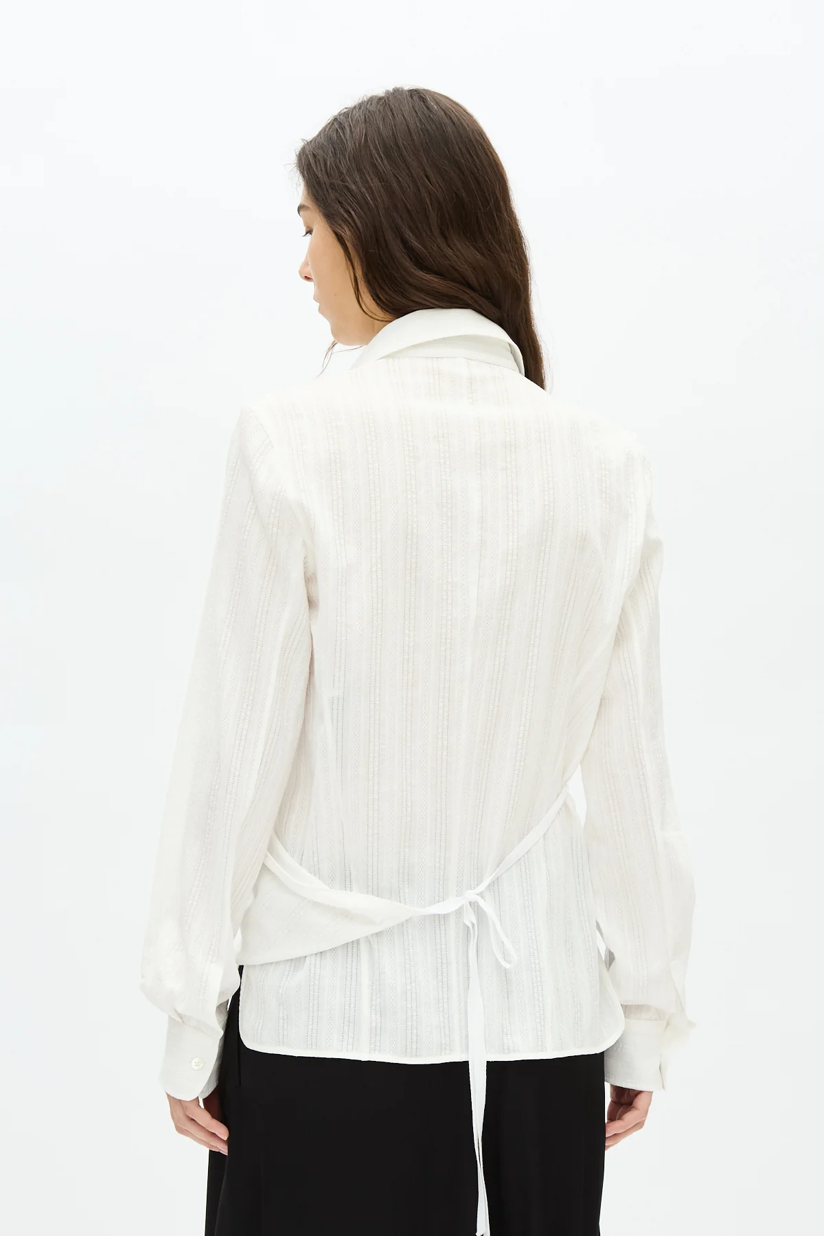 Alba Asymmetric Wrap Shirt - Image 3