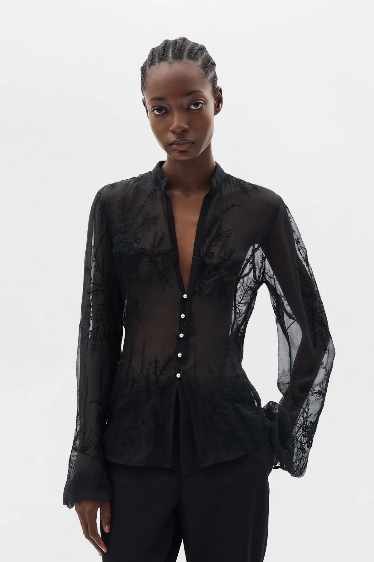 Rhea Open Front Shirt