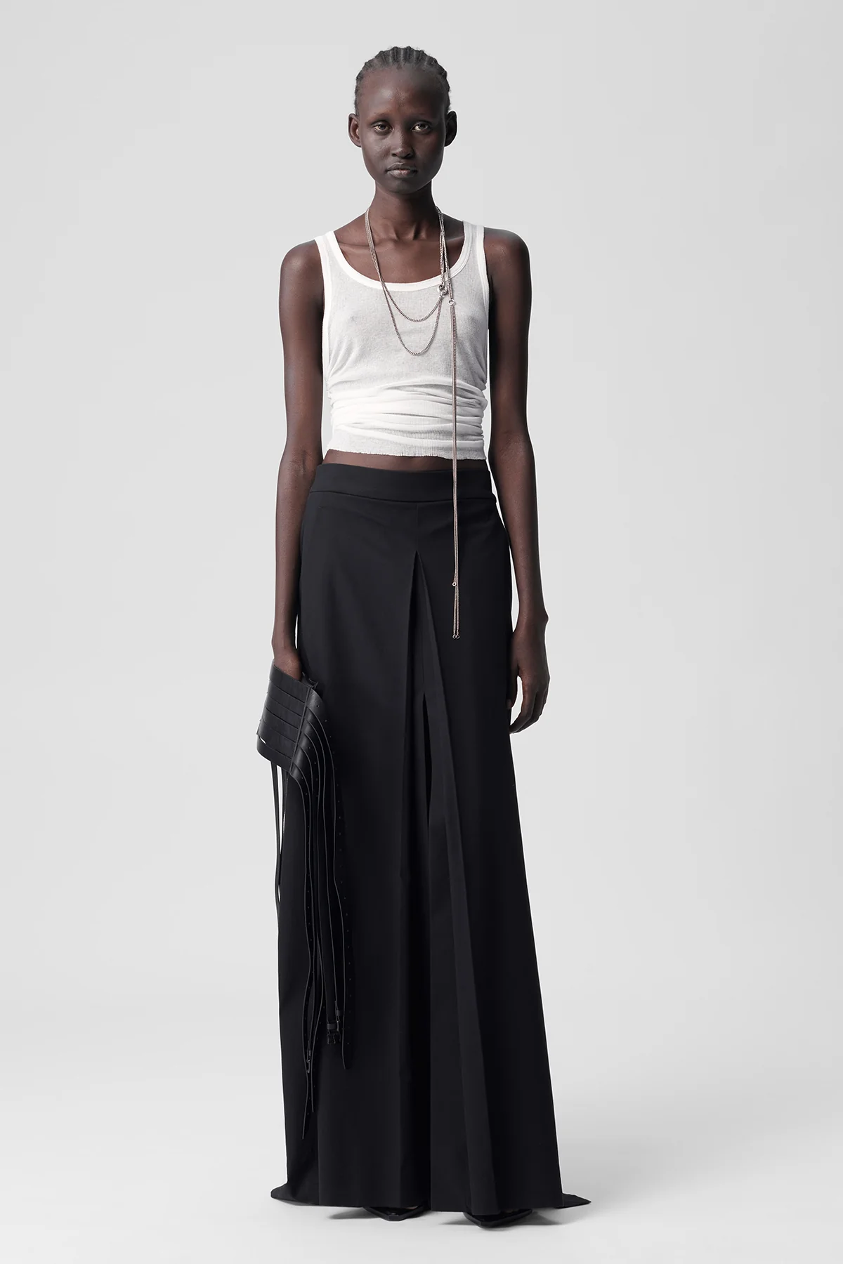 Mara Wrinkled Cropped Tank Top - Image 4