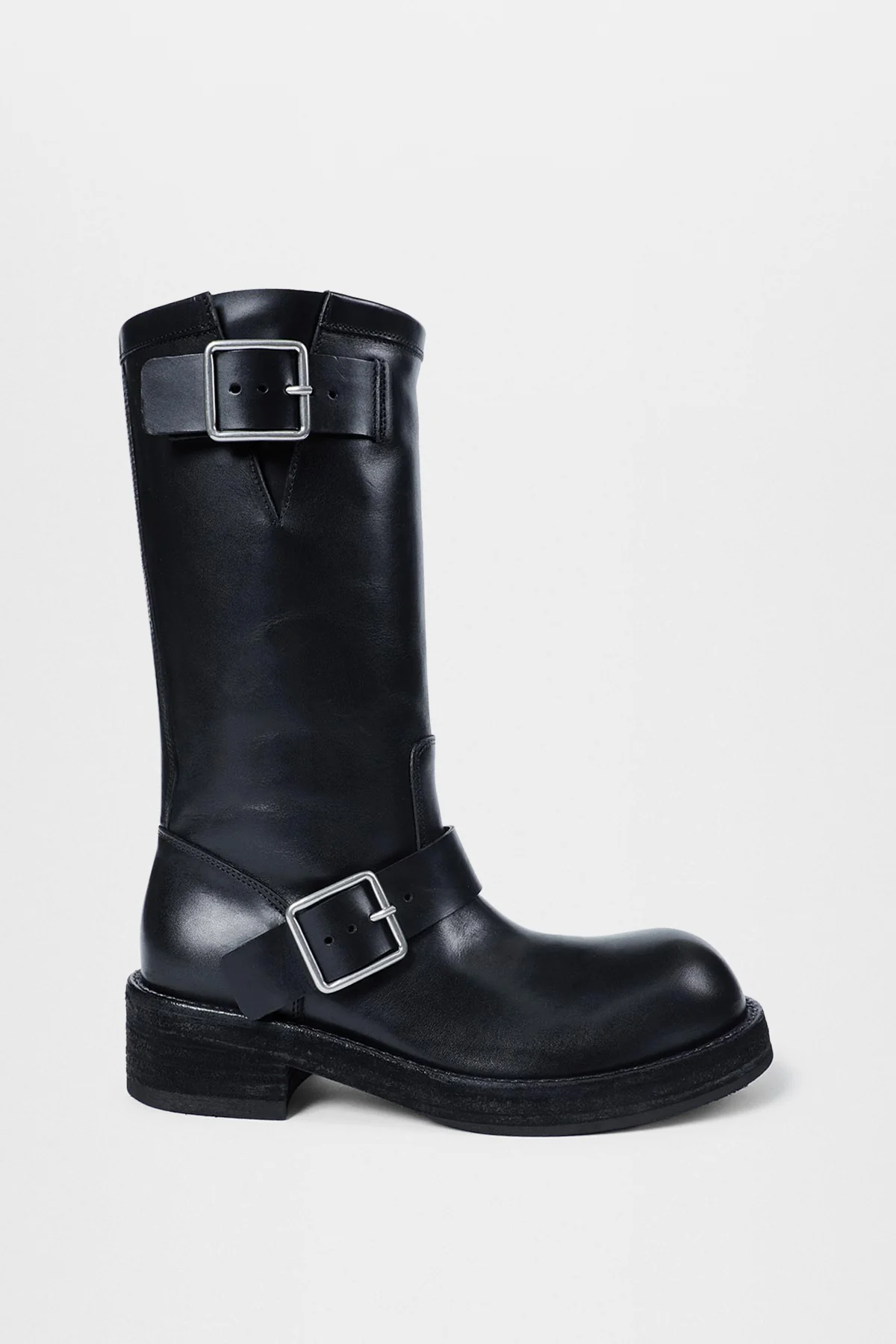 Sarith Engineer Biker Boots with Buckles - Image 2