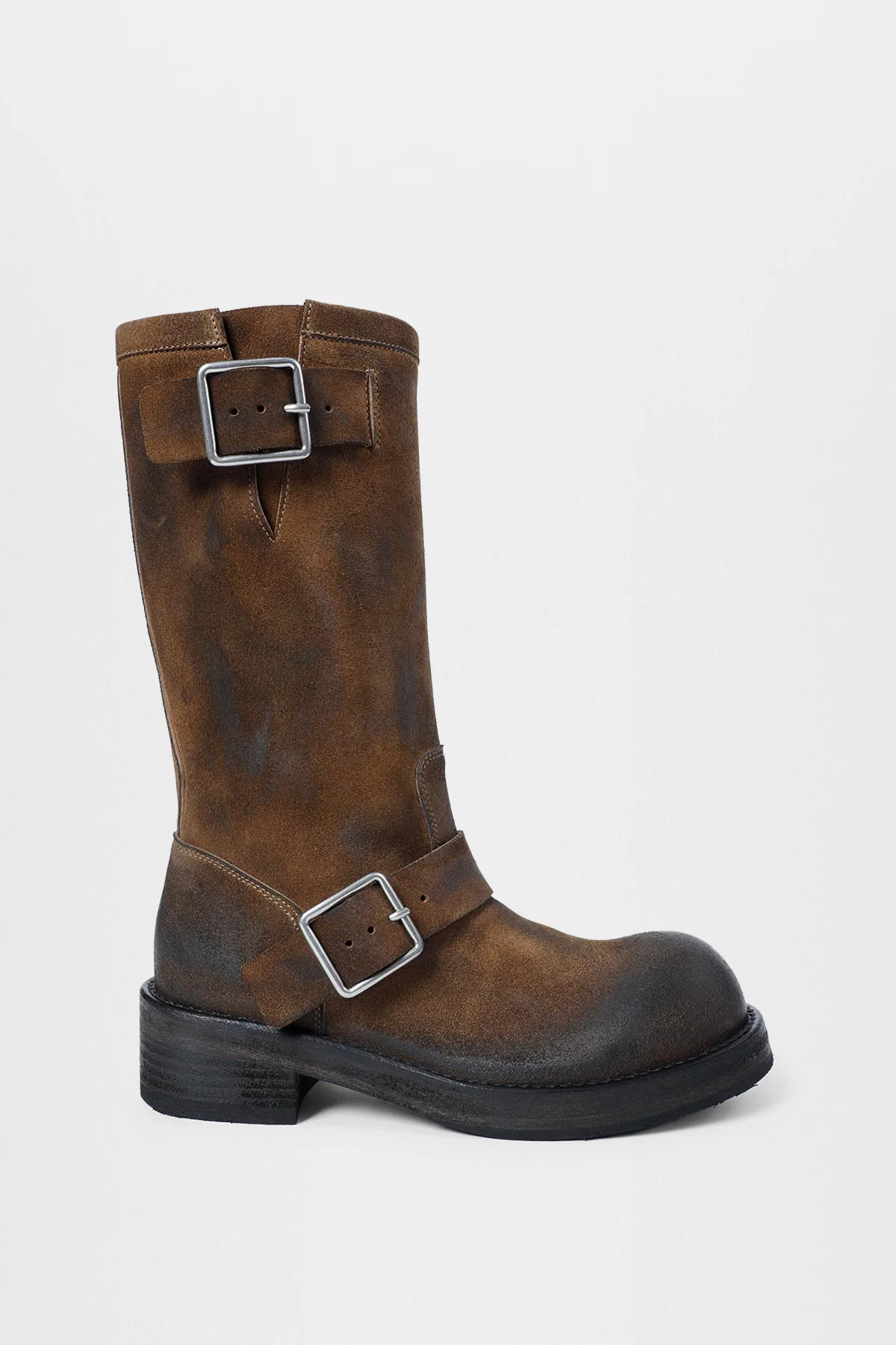 Sarith Engineer Biker Boots with Buckles - Image 2